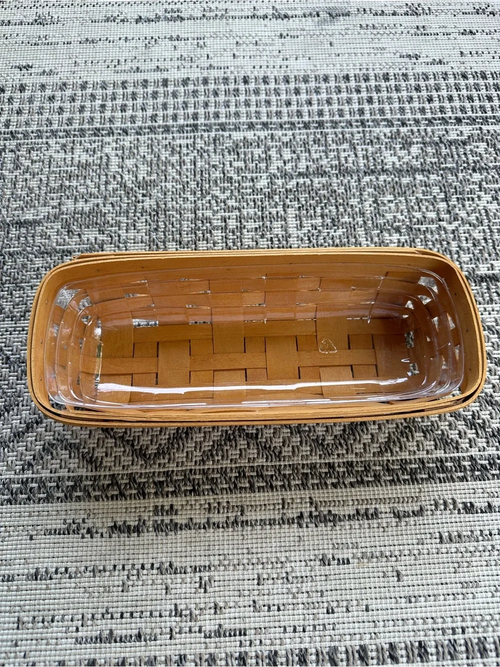 Longaberger Cracker Basket (2001) with Protector